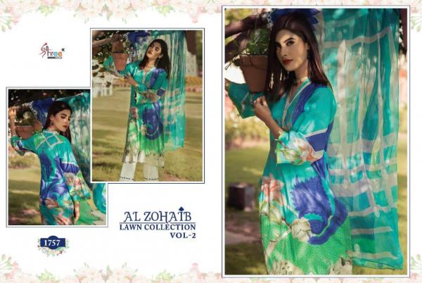 SF Al Zohaib Lawn Collection 2 Fancy Cotton Embroidery Pakistani Salwar Collection